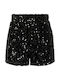 Kinder-Shorts/Bermudas Stoff Schwarz