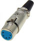 Lz Plug XLR female 5pcs Silver (01.095.0039)
