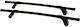 Hermes Metallic Car Roof Bars 110cm for Ford Escort 3D Set with Roof Rack Legs Black