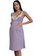 EasyMum Nightgown Maternity & Nursing Amethyst