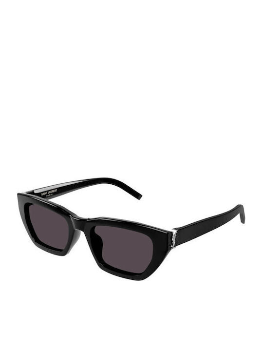Ysl Unisex Ochelari de soare cu Negru Cadru și Negru Lentilă SL M127/F 001