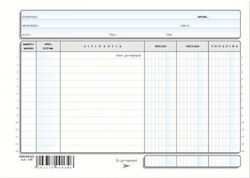 Typotrust Καρτέλες 3-στήλες Πλάγιες Accounting Ledger Paper 134