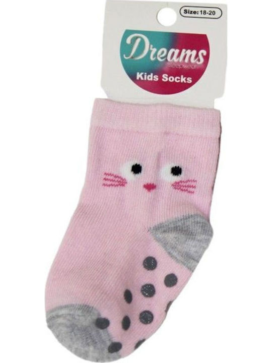 Dreams by Joyce Kids' Socks New Born Kitten Pink