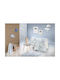 Guy Laroche cloudy Set Baby Bettlaken Für Krippe Baumwolle Hellblau 115x170cm 3Stück