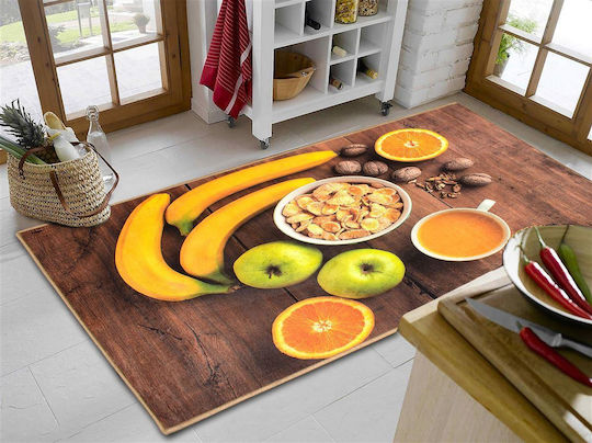Dimcol Fruits 270 Kitchen Mat Runner with Anti-slip Underlay Multicolour 67x150εκ.