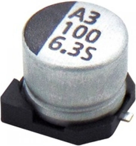 Lelon Capacitor Electrolytic 100μF 6.3V 100pcs 01.003.0004