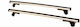 Hermes Aluminum Car Roof Bars 110cm for Mazda 6 4D Set with Roof Rack Legs Silver