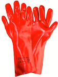 Benman Gloves for Work Red PVC 1pcs