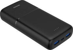 Deltaco 20000mAh 18W Μαύρο