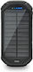 Mikamax Ηλιακό Power Bank 20000mAh Μαύρο