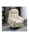 Фотьойл Relax С поставка за крака Cream 96x93x105см