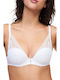 White Sutien pentru Decolteu Adânc & cu Baloane