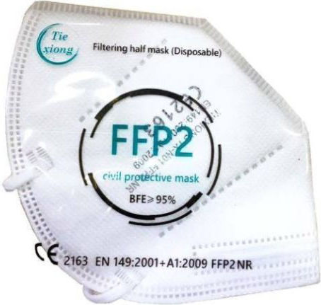 Tiexiong Protective Mask FFP2 White 1pcs