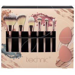Technic Set with Make Up Brushes and Sponges 8 Pieces