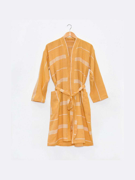 Pennie Stheno Collar Bathrobe Yellow