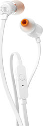 JBL T110 In-ear Handsfree Headphones with Connector 3.5mm White