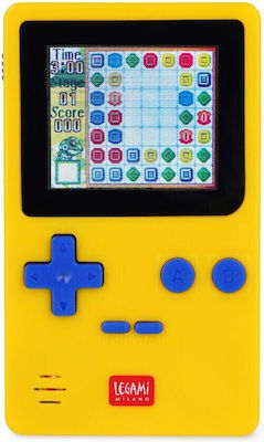 Legami Milano Elektronische Handheld-Konsole für Kinder Super Arcade Station Yellow