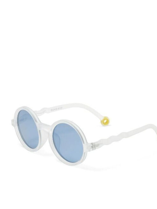 Olivio & Co Deep Sea Jellyfish Round Kids Sunglasses with Polarized Lenses White for 3+ Years