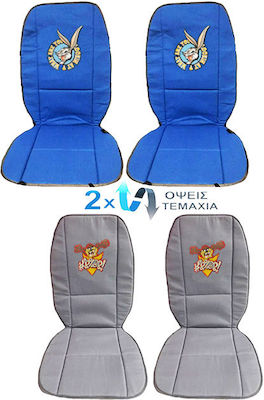 Auto Gs Single Seat Cover 2pcs Bugs Bunny Blue