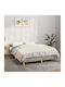 vidaXL Schwerkraft Decke Single 152x203cm Hellcreme