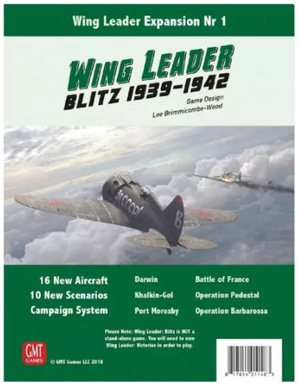 Game Expansion Wing Leaders Blitz 1939-1942 (EN) GMT Games