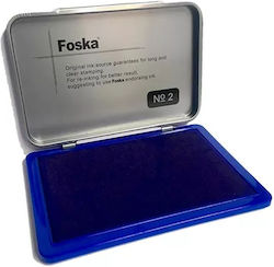 Foska Ink Pad Stamp Blue