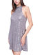 Mini Evening Silver Dress
