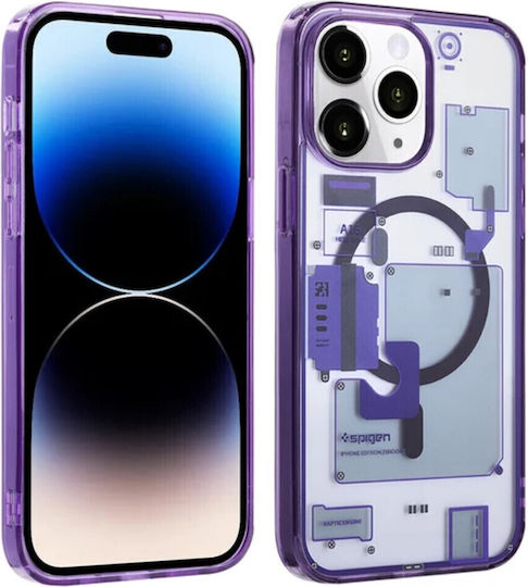 Spigen Ultra Hybrid Zero Back Cover Plastic Transparent Purple (iPhone 14 Pro)