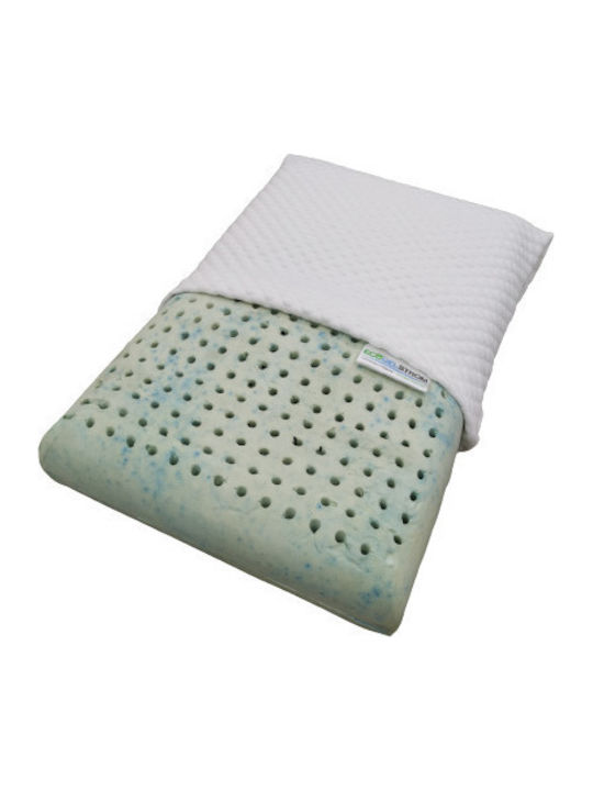 Ecogel Strom Natural Latex Μαξιλάρι Ύπνου Gel Ανατομικό 39x60x14cm