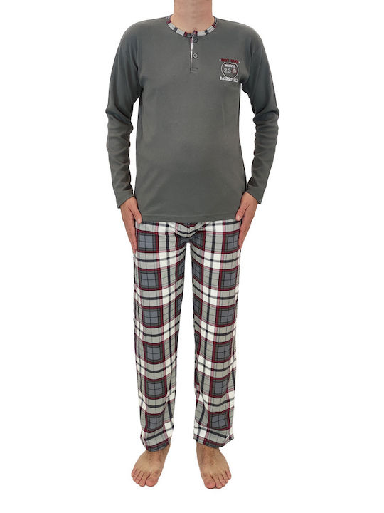 Rimoli Men's Winter Pajamas Set Charcoal