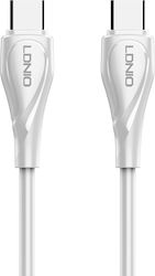 Ldnio USB 2.0 Cable USB-C Male - USB-C 65W PD W...