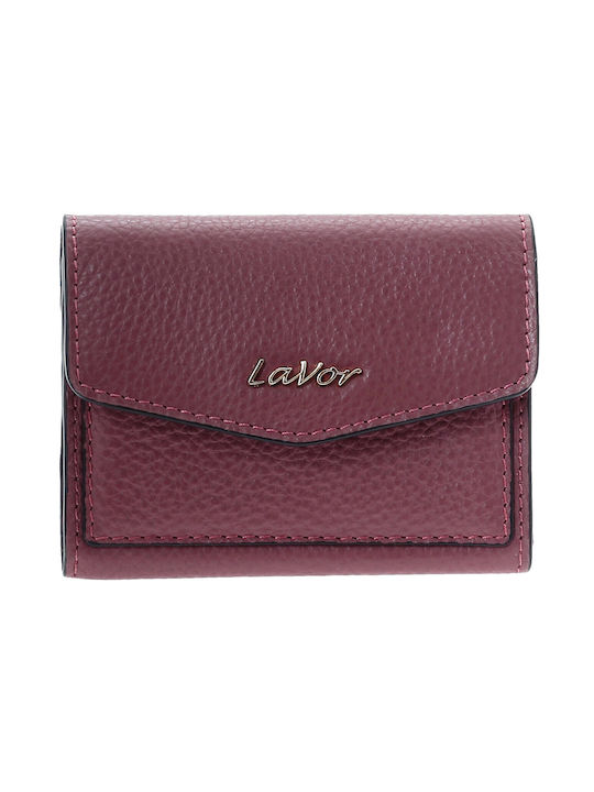Lavor Small Leather Women's Wallet Cards with RFID Purple