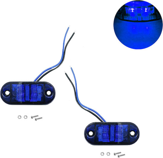 Truck Volume Lights 2pcs 9 - 30V - Blue 102456