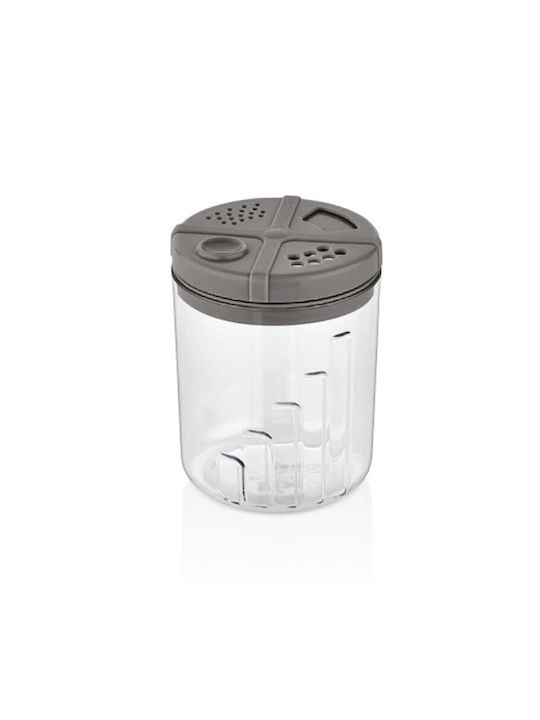 Plastic Tabletop Spice Jar Gray 24pcs