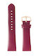 Hirsch Toronto Leather Strap Purple 16mm