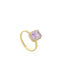 Mentzos Single Stone from Gold 14K