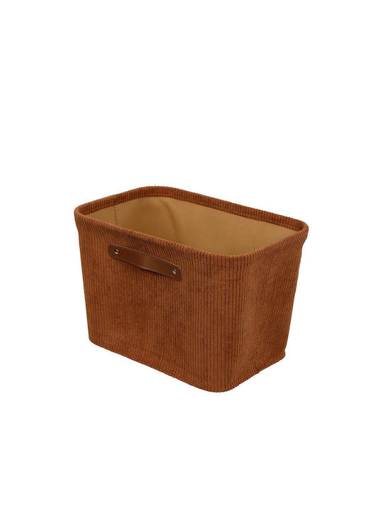 Organisation Kordel Aufbewahrungskorb Stoff Braun 38x26x25cm 1Stück