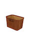 Organisation Kordel Aufbewahrungskorb Stoff Braun 38x26x25cm 1Stück