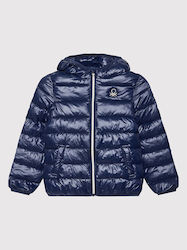 Benetton Kids Quilted Jacket Navy Blue