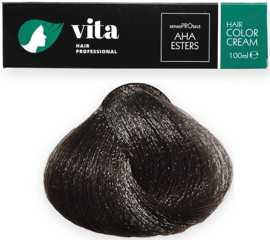 Vita Hair Professional Βαφή Μαλλιών Καστανό Ανοιχτό Σαντρέ 5.1 100ml