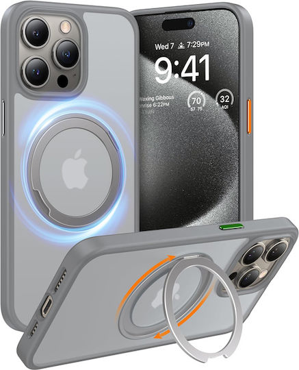 Torras Back Cover Silicone Gray (iPhone 15 Pro Max)