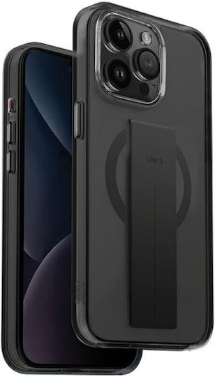 Uniq Heldro Mag Задна корица Силикон / Пластмаса Черен (iPhone 15 Pro Max)