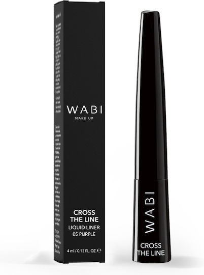 Wabi Beauty Cross Line Liquid Eye Liner Purple 05 4ml
