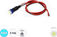 GloboStar LED 12V 0.15W Roșu 1buc 81488