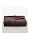 Go Smart Home Cosy Life Κουβέρτα Βελουτέ Μονή 160x220εκ. Καφέ Σκούρο