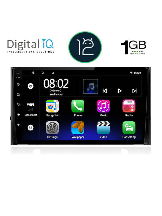 Digital IQ Car Audio System for Skoda Karoq 2016> with Clima (Bluetooth/USB/WiFi/GPS/Apple-Carplay/Android-Auto) with Touch Screen 10"