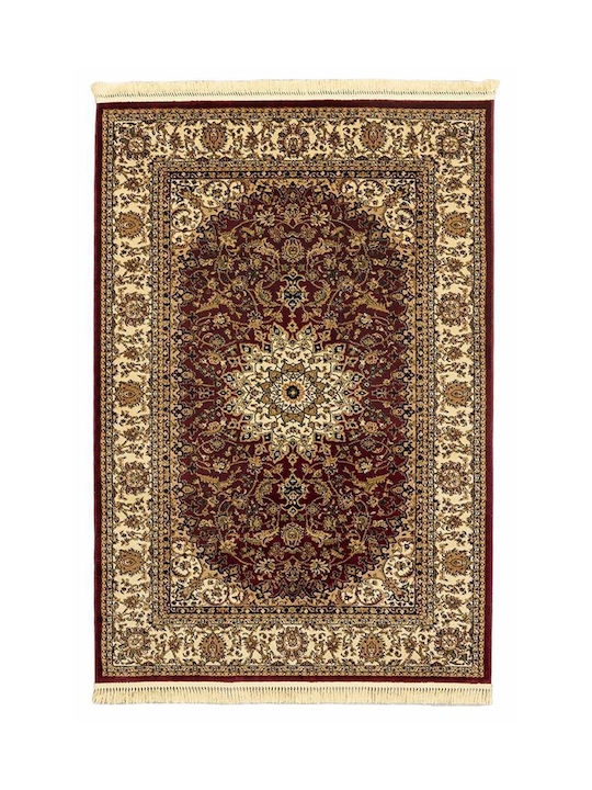 Newplan 1019 Χαλί Ορθογώνιο με Κρόσια Burgundy 133x190cm