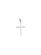 Mentzos White Gold Cross 14K Code