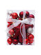 Hängendes Ornament Mix Schmuckstücke Rot Set 30Stück