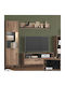 Ράφι Τοίχου Corvia Zp Flagstaf-Carbon 138x20x24εκ.